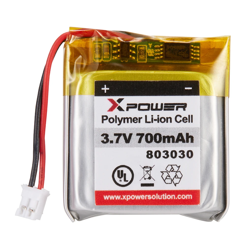 Xpower 803030 3.7V OEM UL Battery 700mAh Lithium Polymer Battery Rechargeable Lipo Battery