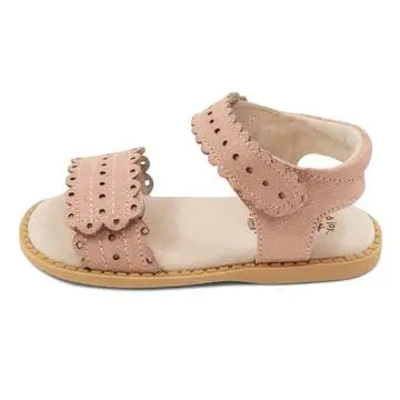Livie and Luca Cute Foot High Quality Genuine Leather Dress Casual Cute Print Slipper Sandal for Baby Toddler Youth Girl 2022
