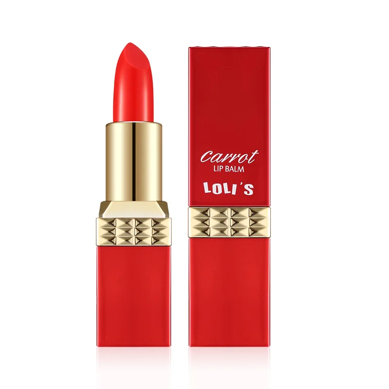 New Promotion private label Vegan Lipgloss Color Change Lipstick Carrot Natural Plants Ingredients Halal Lipstick