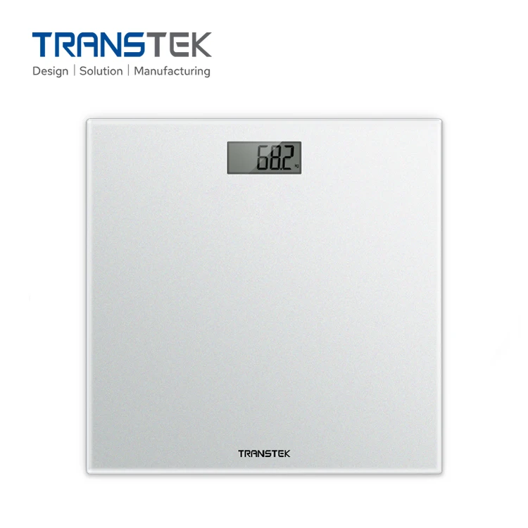 TRANSTEK Large LCD Display Screen Personal Electronic Bathroom Weighing Body Weight Scale