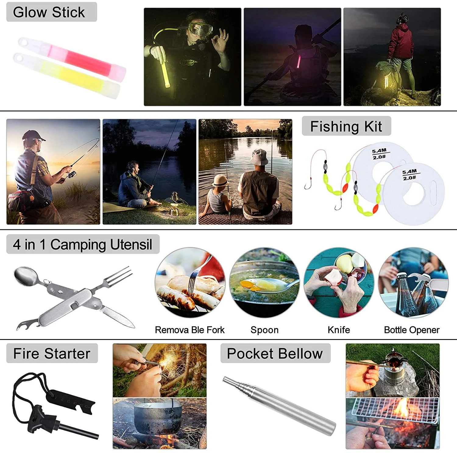 TJD Professional 250 pcs Travelling First Aid Kit Outdoor  Mountain Climbing Emergency   folding shovel Survival Gear Kit