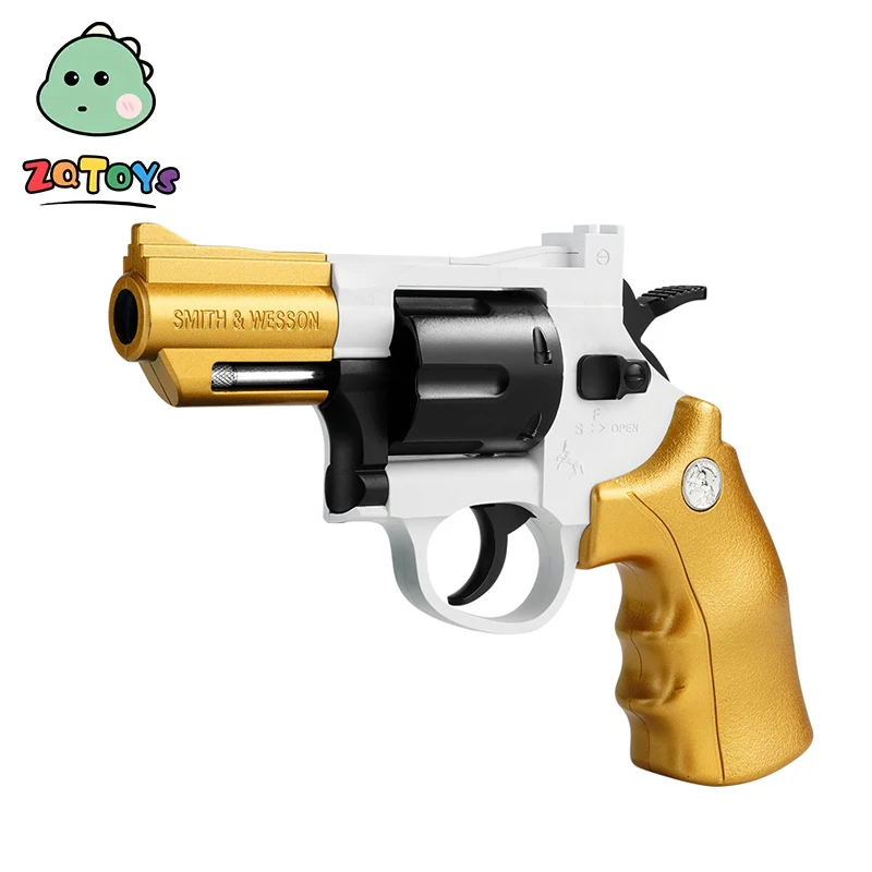 Zhiqu Toys 357 Revolver Soft Bullet Gun ZP5 Manual Can Be Fired Interactive Toy Plastic Unisex ABS Electronic Toy Zqtoy