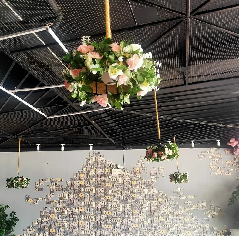 Artificial Rose Garlands Rose Vine Plants Ivy Artificial Rose Vine Hanging flower garland for home wedding