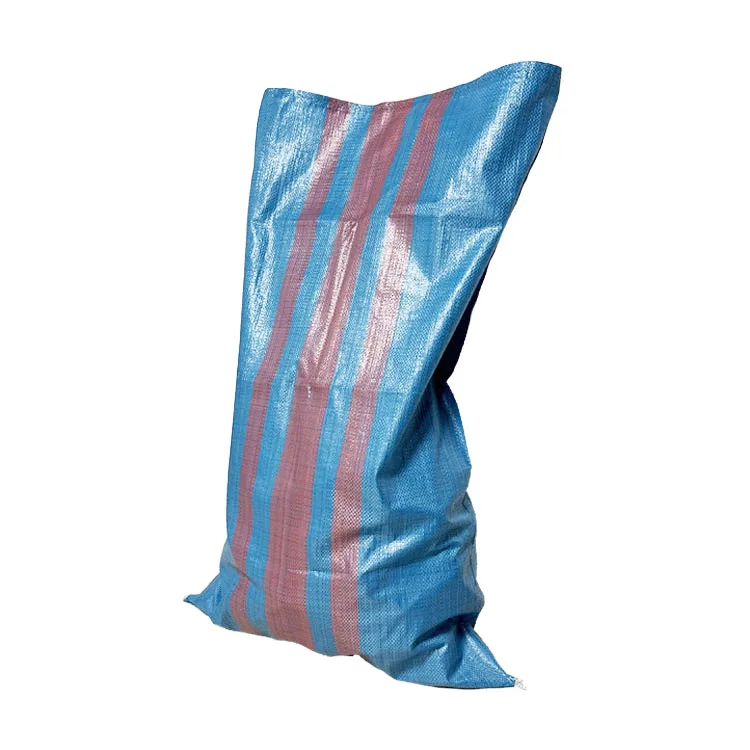 Custom blue pp sack bolsa rafia 50 kg 100 kilos pink woven plastic sack for arroz maize grain with make line to Poland