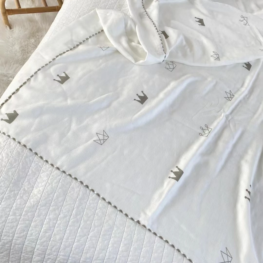 Hot Sell Amazon Baby Swaddle Wraps Muslin Swaddle Blanket Bamboo Fiber Children Newborn Swaddle Blanket