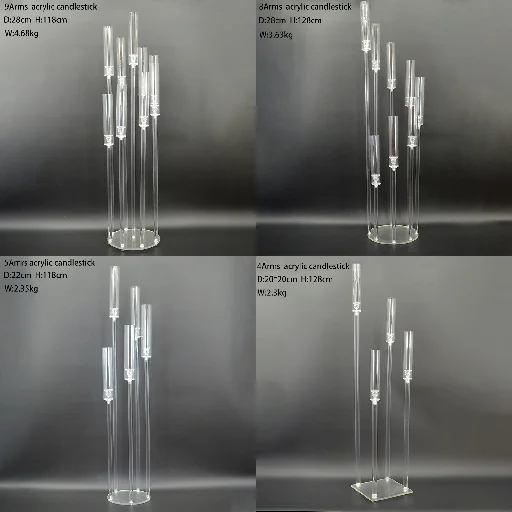 Wedding Centerpieces & Table Decorations Metal Flower Stands Backdrop Stand Display Tall Chandelier Pedestal Acrylic Pendant