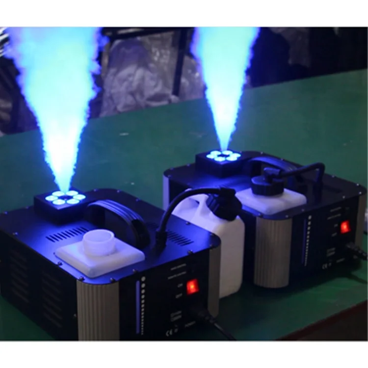 Special Effects For Wedding Party Led Black Stage Ground 1500W Fog Smoke Machine DJ Power Vertical Fog Machine Fogger Machine