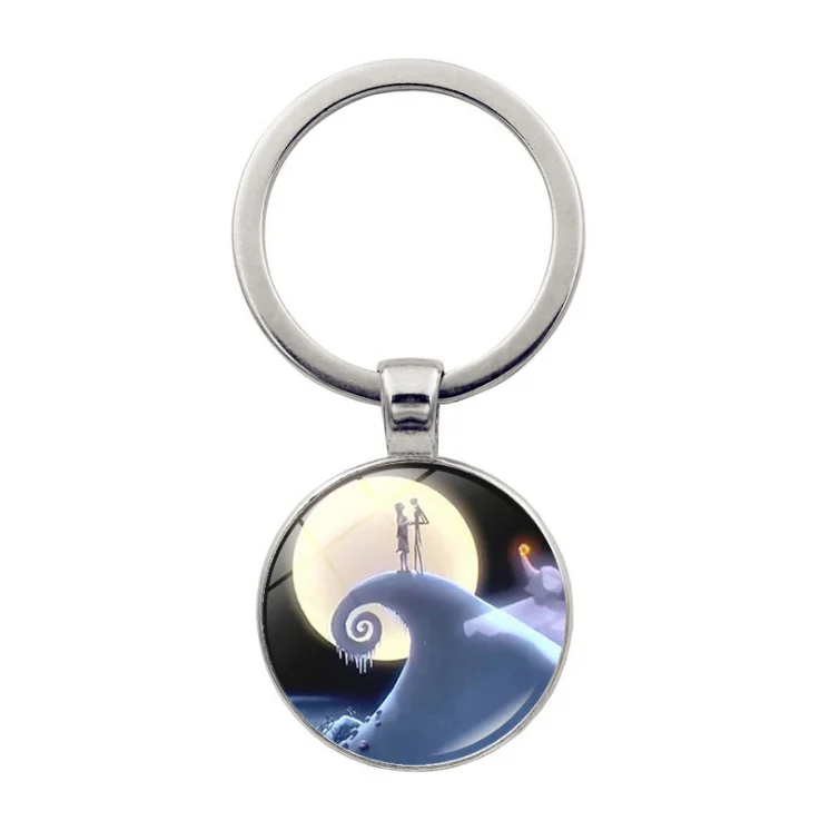 Hot Sale Promotional Creative Stainless Steel Christmas Lovely Custom Cartoon Tree Metal Keychain