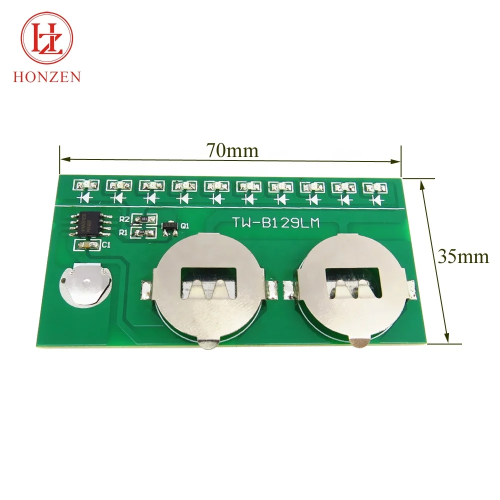 Best service 3V CR2032 battery power 0805 smd red led circuit boards module with dome switch