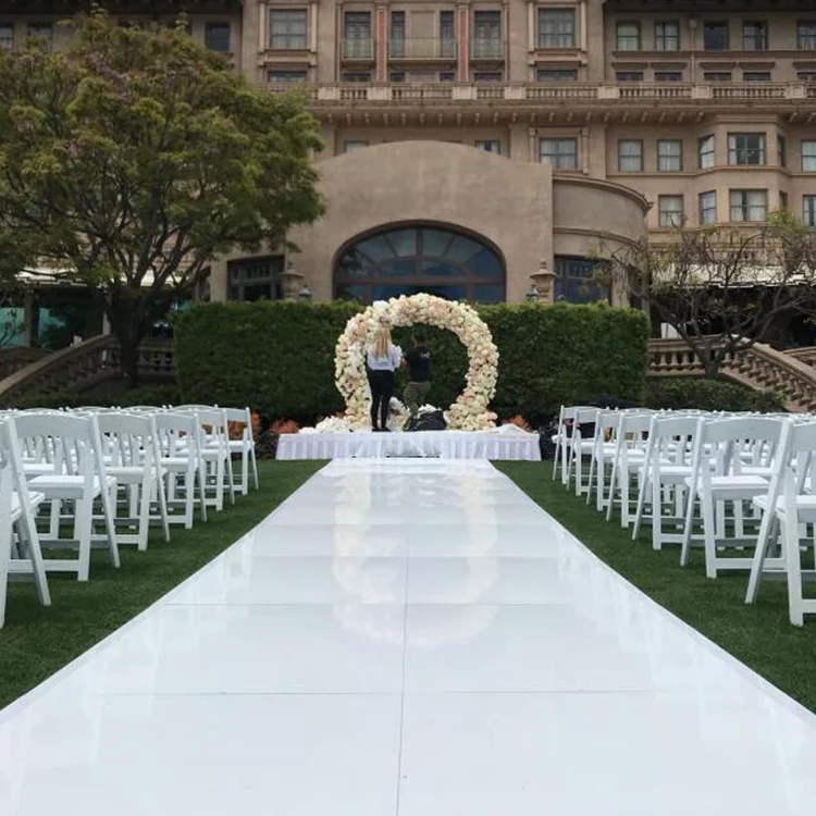 Wholesale portable outdoor wooden white wedding dance floor for events