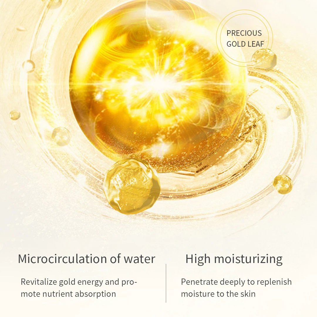 Private Label 24k Gold Collagen Facial Mask Anti-wrinkle Skin Care Whitening Eye Patch Moisturizing Gold Face Mask