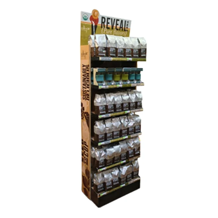 Cost-effective Paper Pos/pop Rack Energy Drinks Corrugated Cardboard Fsdu Display