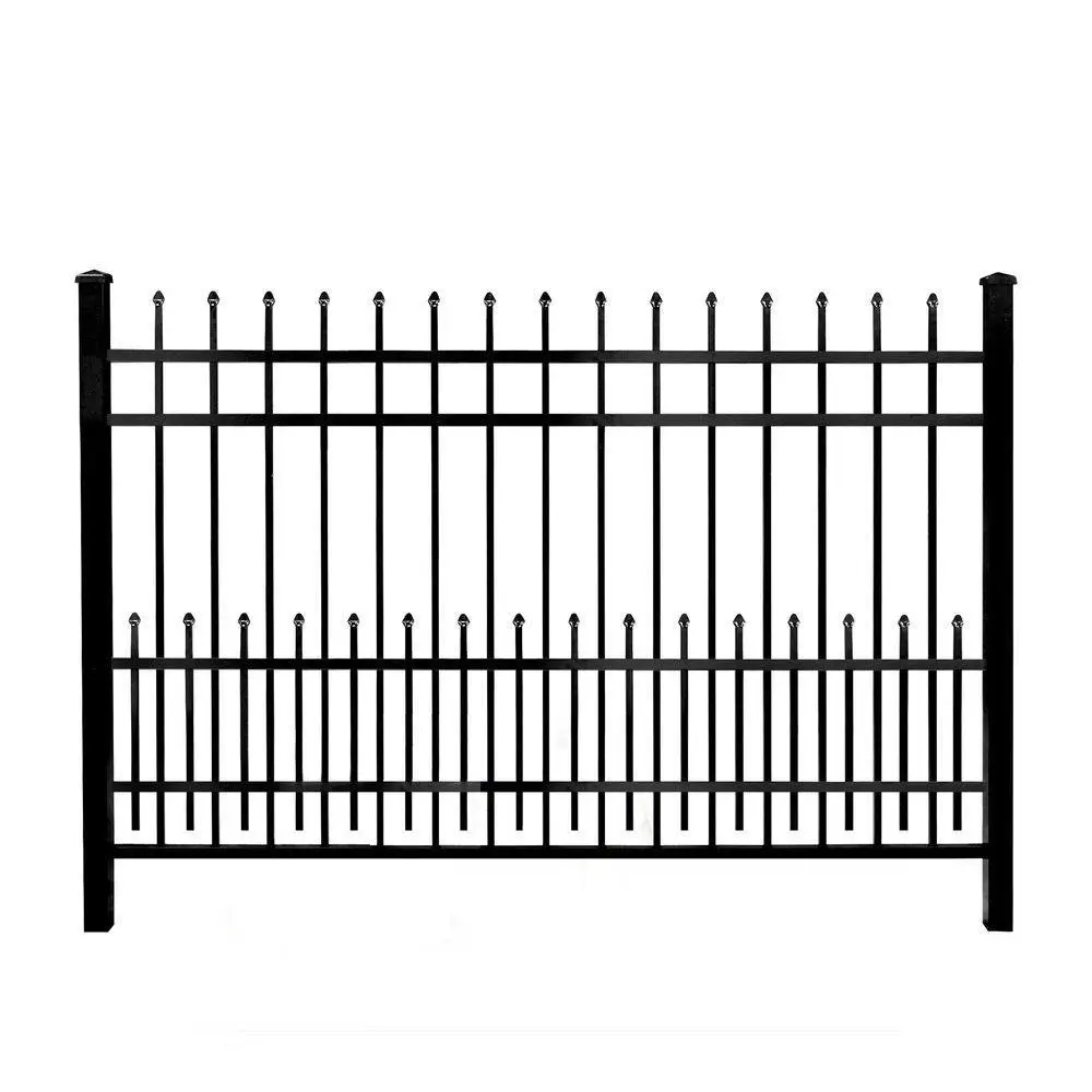 Galvanized Steel Bar Edge Protection Decorative Ornamental Extra Strong Palisade Fence
