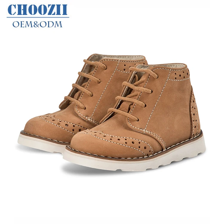 Choozii оптовая продажа высококачественные детские весенние зимние модные детские кожаные зимние ботинки для девочек и мальчиков ботильоны мартинсы с плоской подошвой