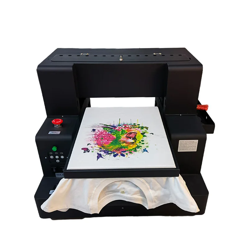 DTG Garment Digital Flatbed T-Shirt Printer For Tshirt  Direct Textile Material A4 A3  TG Printer