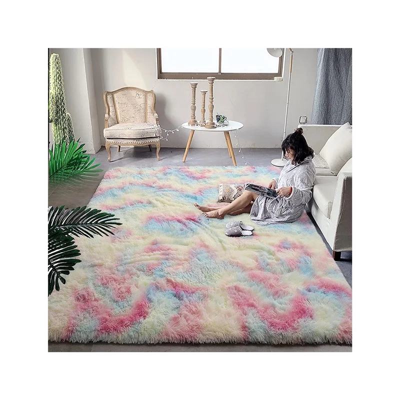 Лидер продаж Amazon, персидский плюшевый коврик из ПВХ для гостиной, спальни, детской комнаты, коврик, напольная плитка