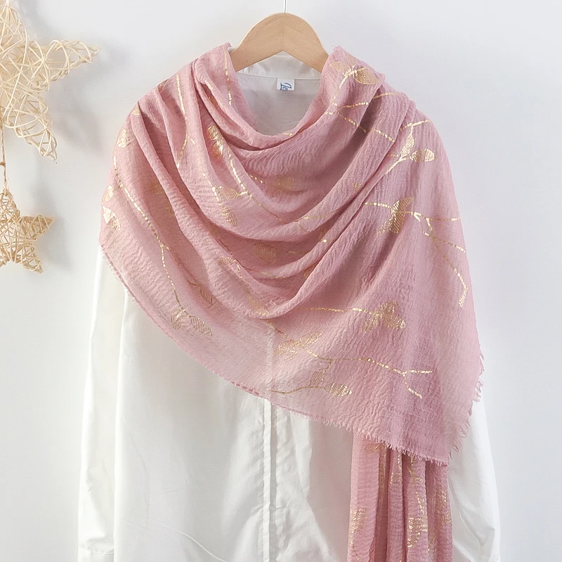 New Fancy Luxury Heavy Chiffon Hijab With Beads Malaysia Scarves Women Head Scarf Women Big Chiffon  Hijabs