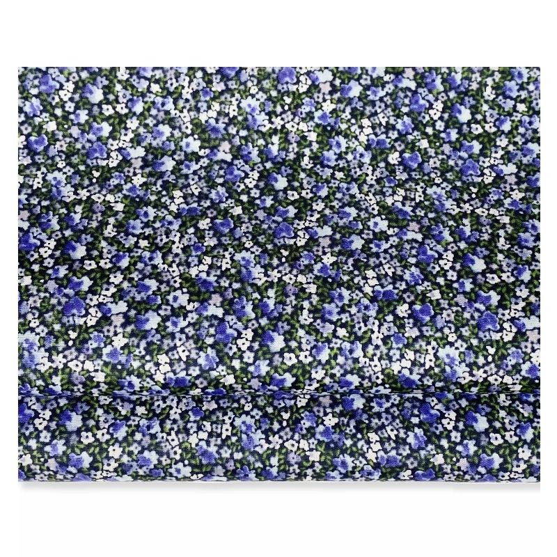 100% Cotton Fabric Poplin Custom Printed Cotton Fabric Small Floral Women Cotton Clothing Dress And Skirt 65gsm