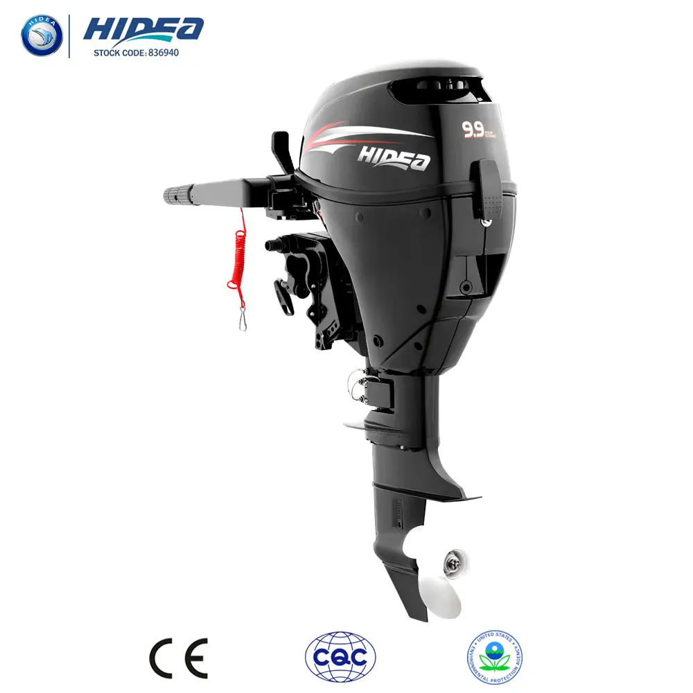 
Hidea CE Approved 4 Stroke 9.9hp Outboard Engine for Sale F9.9 Black engine Motor 