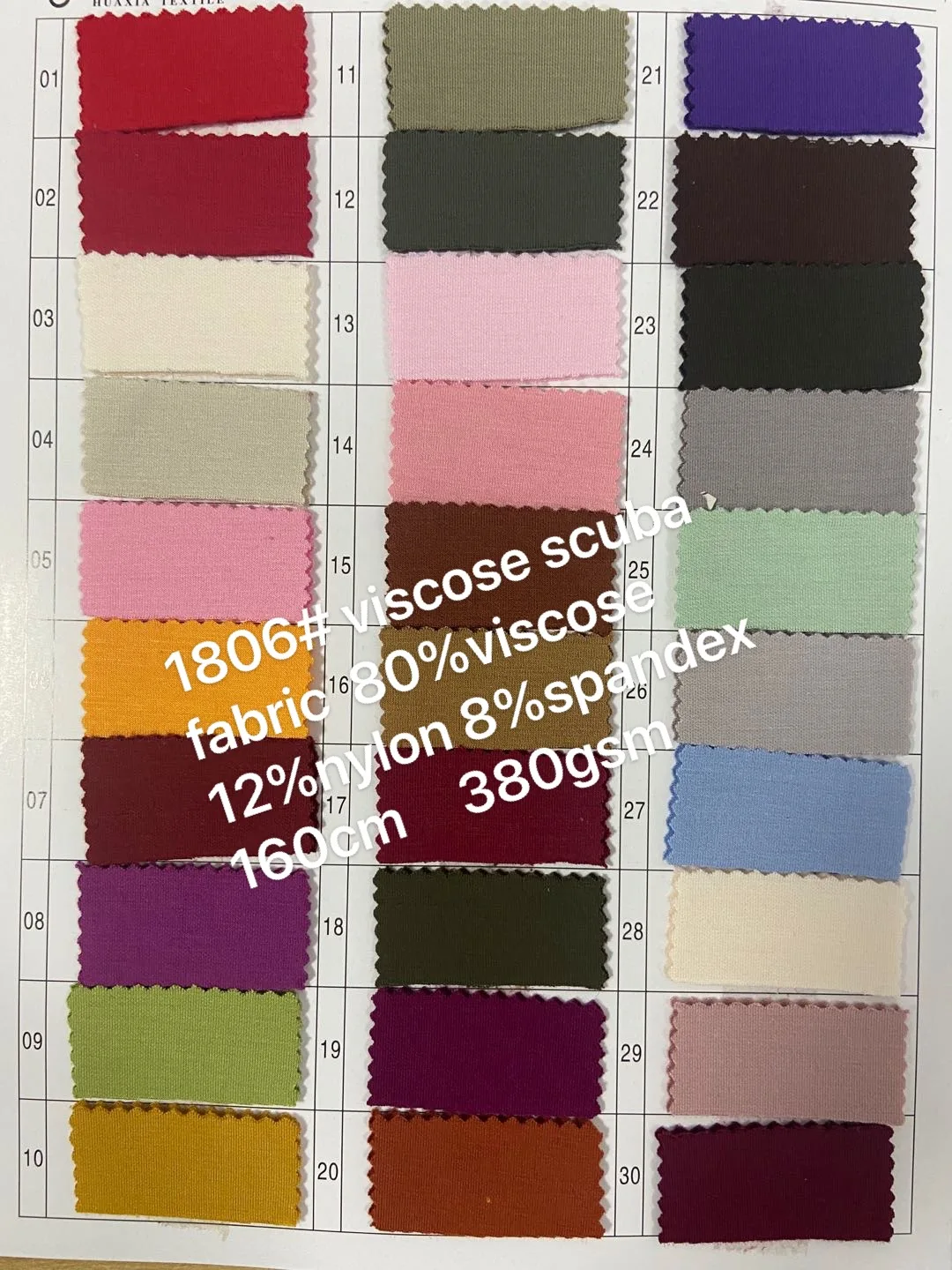 Hot Sale 3D Neoprene Rayon Nylon Stretch Sandwich Scuba Fabric for Hoodie & Swimming Wear