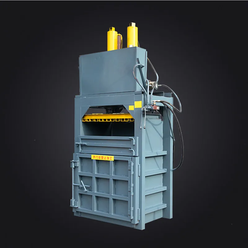 Used clothes scrap iron metal baler machine waste paper pet bottle hydraulic press baling machine