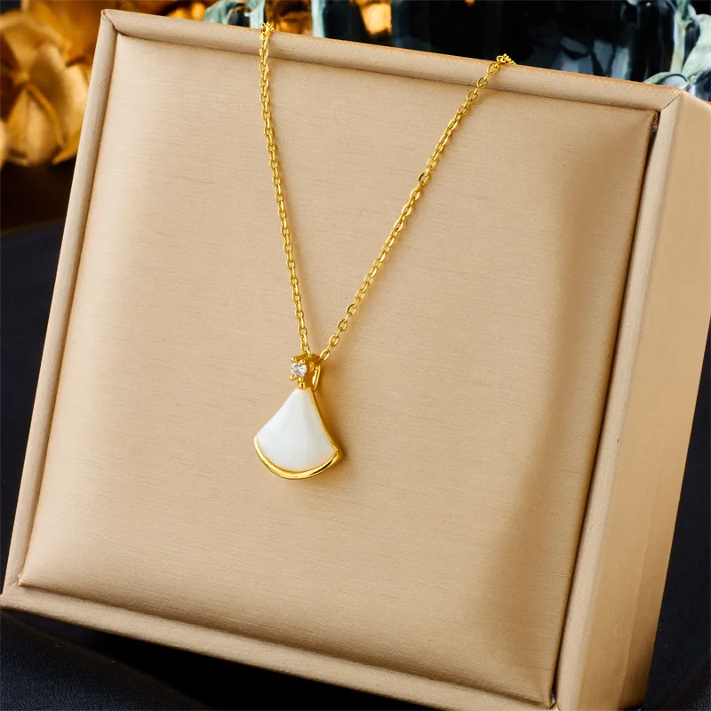 Stainless Steel Jewelry Necklace Geometric Stainless Steel Necklace Square Buckle Stainless Steel Necklace For Women Men