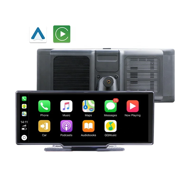 Portable 10.26 Car Radio Video Audio GPS Navigation Device 4G SIM Android 10 DVD Player with Screen Carplay Android Auto ADAS FM