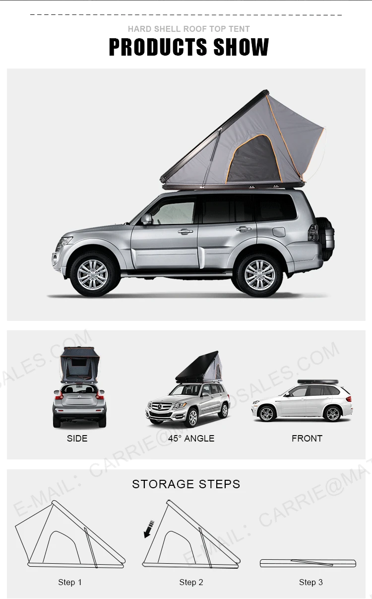 2021 Car Camping Aluminum Hard Shell Tent Rooftop Tent,Aluminum Rooftop Tent Hard Shell