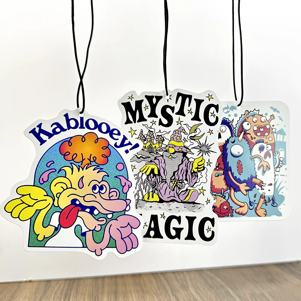 Personalized Design Car Air Freshener Perfume Hanging Paper Aromatherapy Air Cleaner Custom Logo