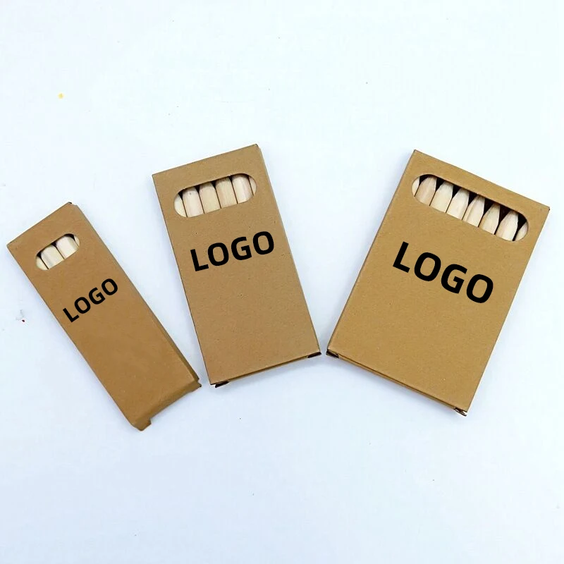 customizable school students painting stationery 3.5 inch mini 6/12/24 colors pencil