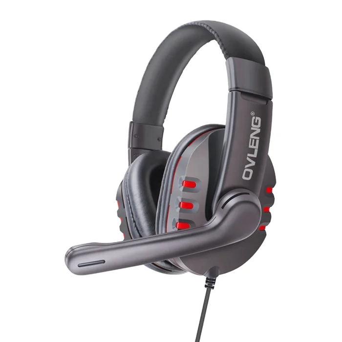 OEM  OVLENG X6  Plug game headphones wired headset Stereo Headset with Mic Volume Control Key