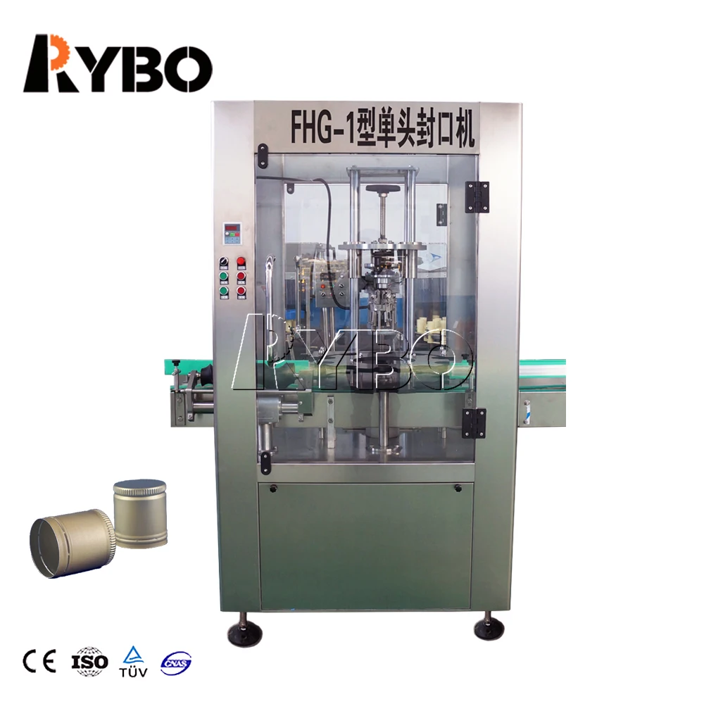 rotary arol wine liquor bottle screw stelvin caps threading lug sealing capper PET bottle aluminium capping machine