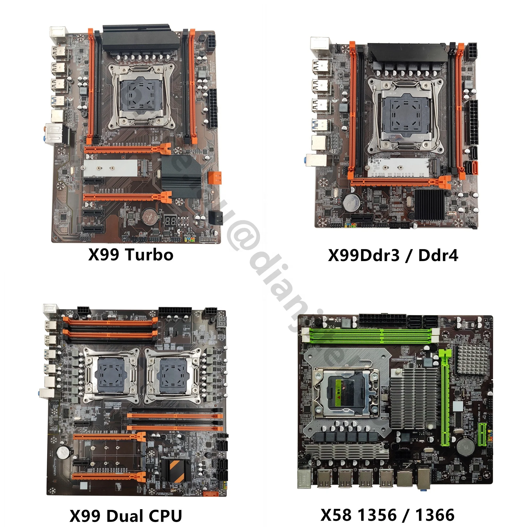 Игровая материнская плата x99 dual lga2011 cpu 8 * ddr4