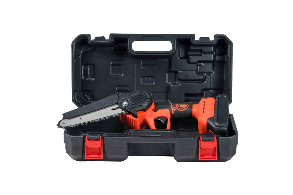 OEM 21V Bird Style Cordless Mini Electric Chainsaw 6-Inch Hand Chain Saw Corrosion-Resistant 185mm Steel Plastic Blade DIY