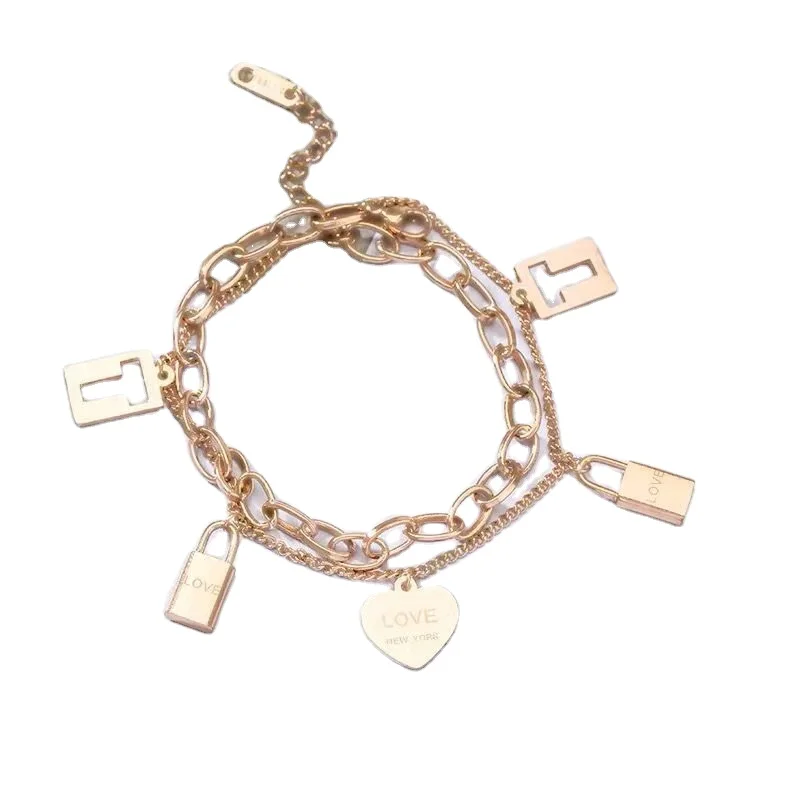 Net Red Women Bangle Adjustable Stainless Steel Cuff Charm Bracelet For Sale