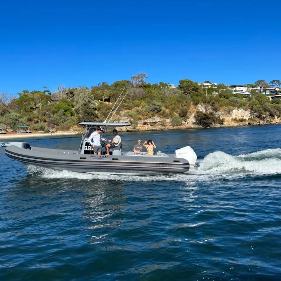 2024 Hot Sale 27.9ft 8.5m  SEACLUB 27  Hypalon Fishing Rigid Inflatable RIB Boat with Teak Floor