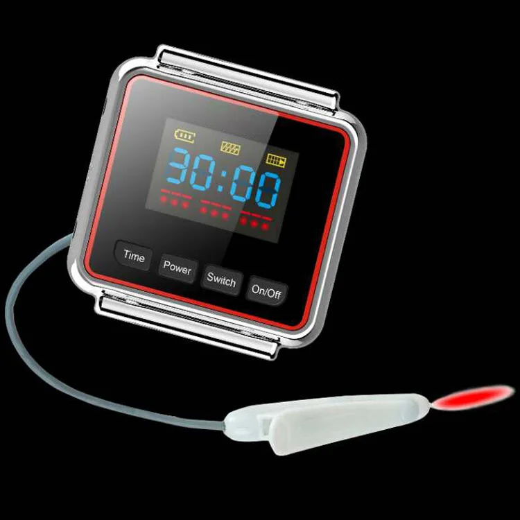 650nm 11 laser lllt low level cold laser blood pressure apparatus light therapy wrist watch device