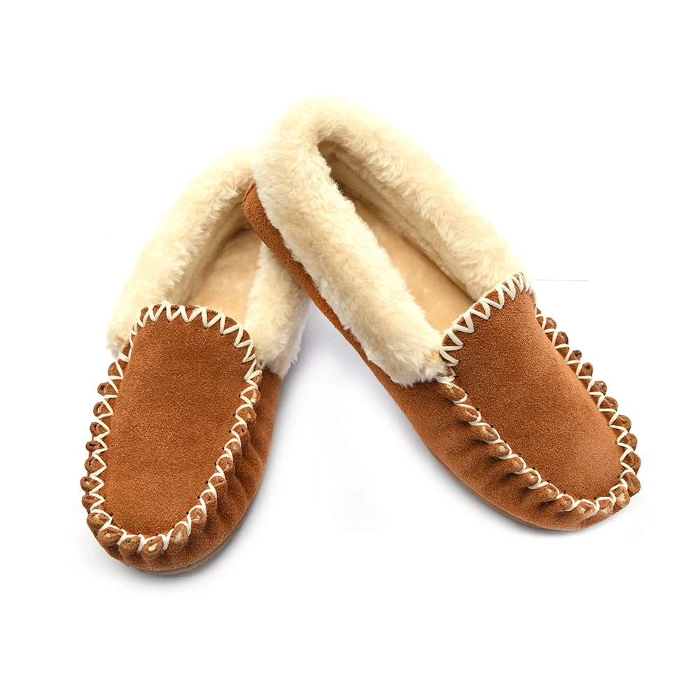 Factory Good Quality Women Warm Wool Felt Anti-Skid Button Fur Winter Women Boots