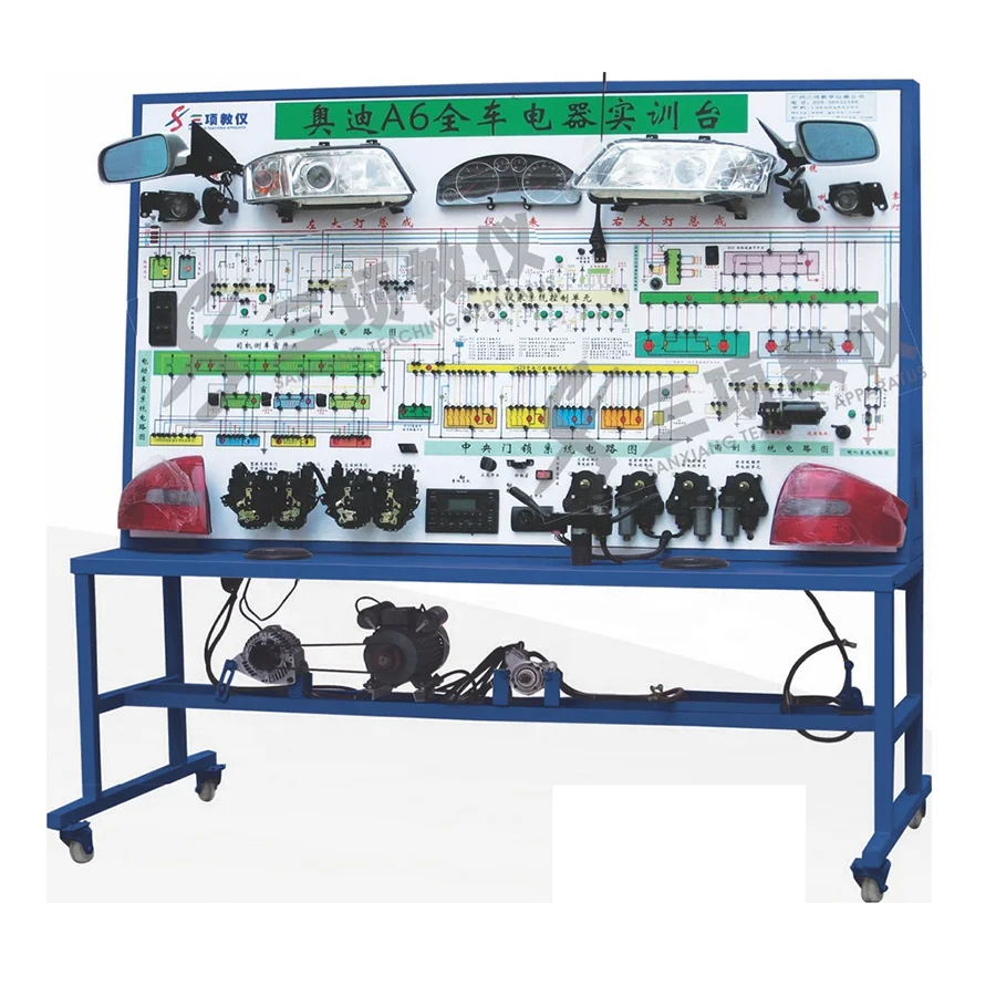 Automotive Training Instrument Factory Price Audi A6 Full Vehicle Electrical Demonstration Board for Technology school