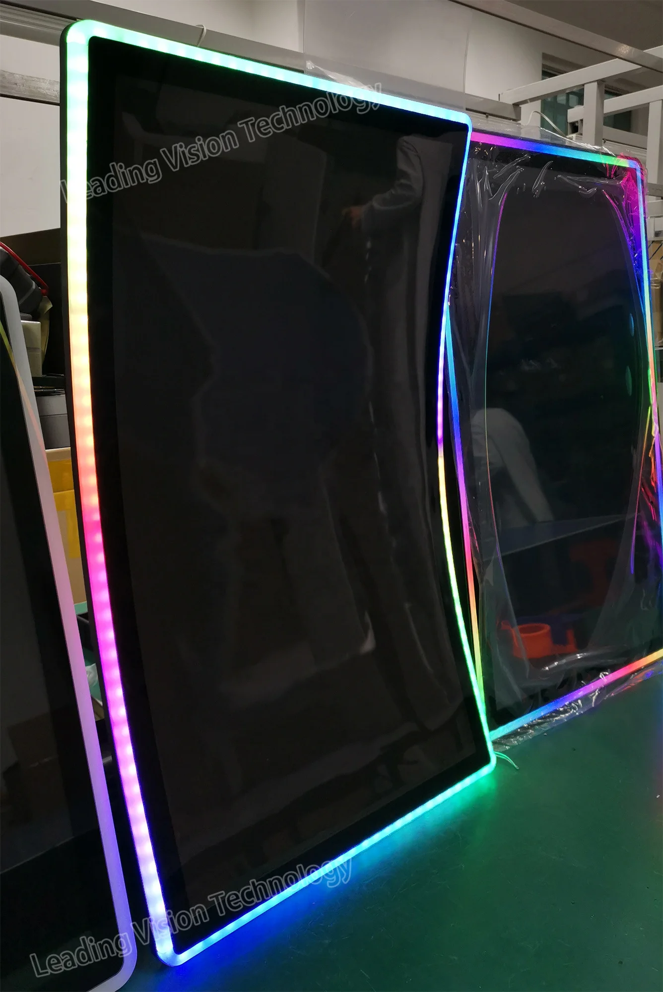 curved 3M ELO game monitor acrylic led strip light curved screen monitor led chasing bar curved monitor