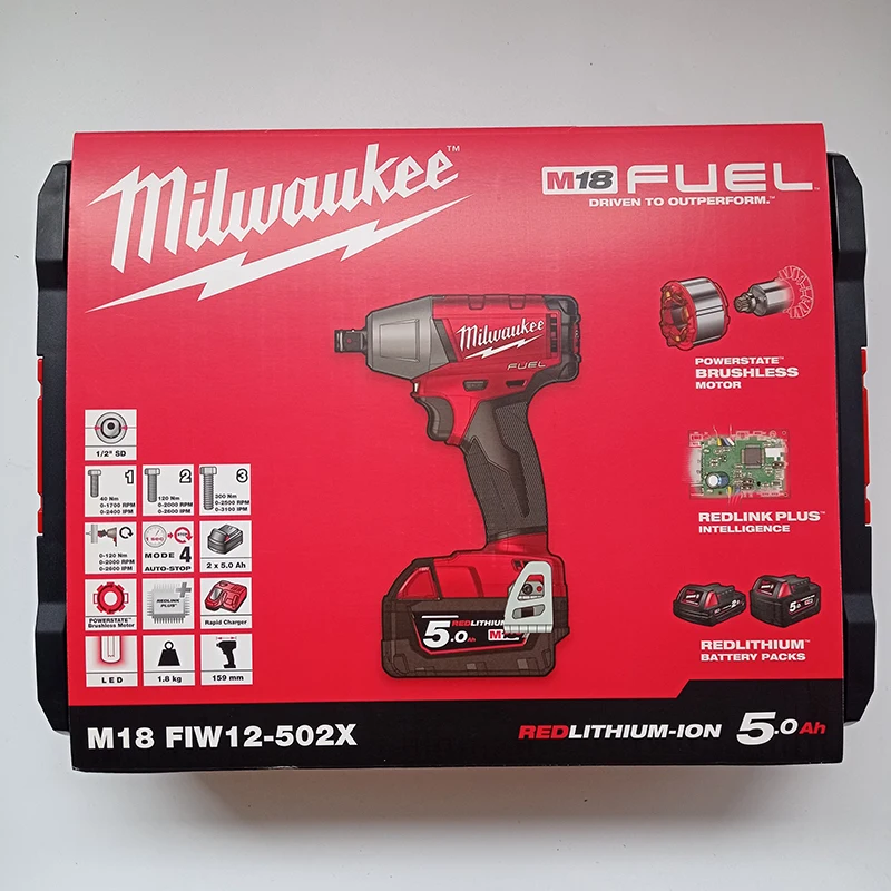 M18 FUEL 1/2 Impact Wrench Industrial Grade M18 FIW12-0X with Battery Power Source In-Stock Promotion
