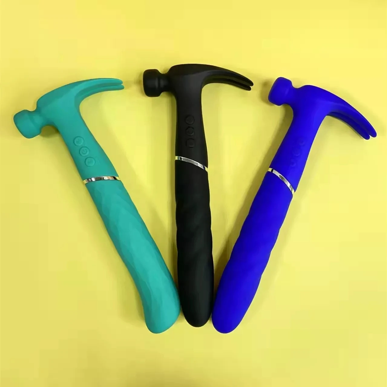 New Double Vibration G Spot Clitoral Massager Hammer Sex Toy Love Hamma Hammer Vibrator With Sucking pink Hammer Vibrating