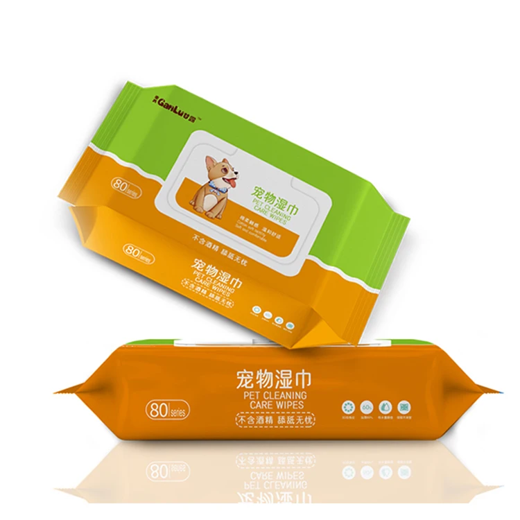 New Pet Toothbrush Wipes For Dog Cat Dental Teeth Ear Eye Cleaning Breath Fresh Toy Wet Pet Wipes