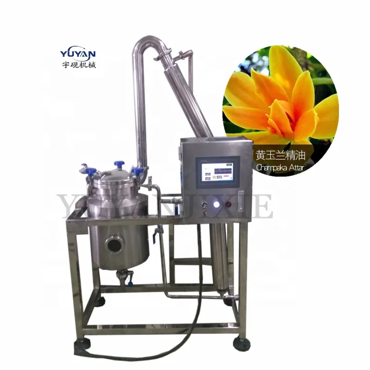 Rosewood/Mgnolia/turmeric/Honeysuckle/Chinese bellflower essential oil Steam Distillation extraction machinery