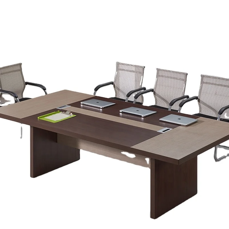 Hot Sale MDF Wooden Office furniture for  6-10 People Conference Table  for Meeting Room