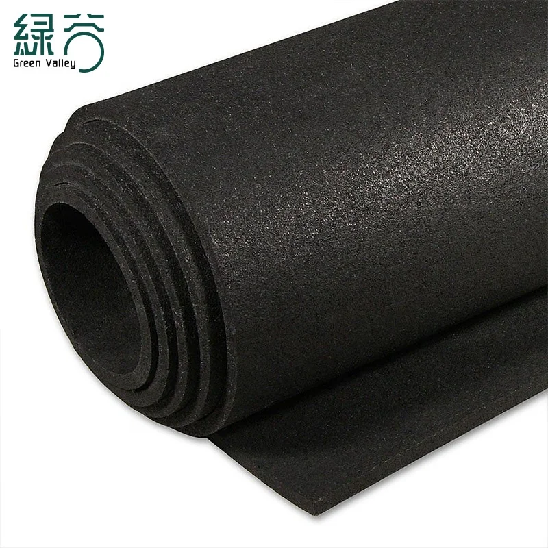 Anti-Slip 3-12mm Black Recycled SBR Granules Gym Rubber Mat EPDM Speckle Rubber Roll