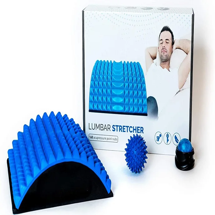 Multi-Level Back Stretching Device Back Lumbar Stretcher for Upper Back Stretcher Support and Pain Relief
