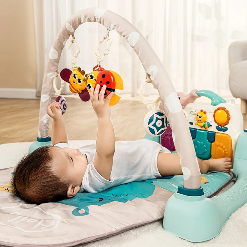 Samtoy 4 IN 1Multi Functional Musical Carpet Pedal Piano Activity Gym Fitness Music Toy Baby Play Mat
