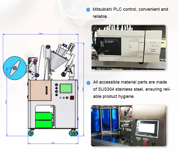 Multifunctional Automatic Drip Coffee Powder Tea Bag Packing Packaging Machine Filter Drip Ear Coffee Bag Packaging Machine