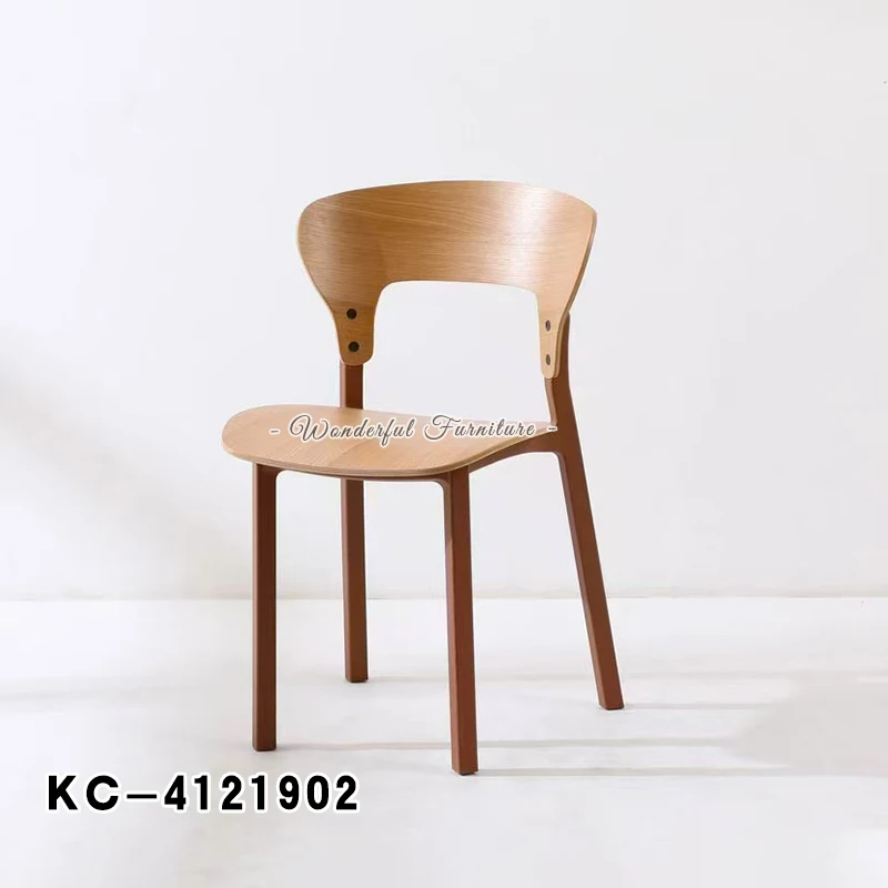 Restaurant Furniture Wooden Dining Chair for Events Modern Plastic Chair With Wood Legs